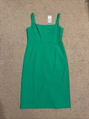 ANTONIO MELANI Fern Green Midi Sheath Dress
